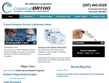 Tablet Screenshot of coastalortho.com